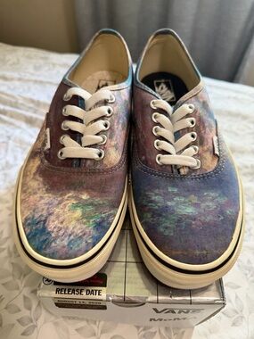 Vans Authentic Moma Monet Canvas Low-Top Sneakers